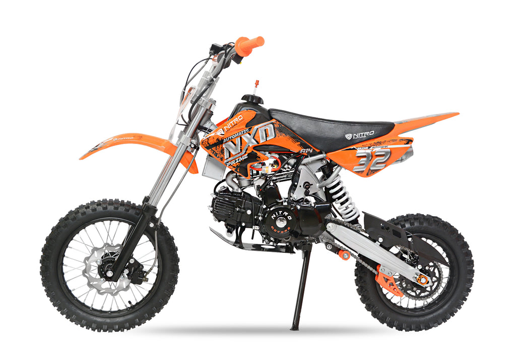 Dirt Bike Cross Nitro 125cc NXD Prime A14 14/12 automatique Orange