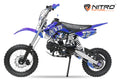 Dirt Bike Cross Nitro 125cc NXD Prime A14 14/12 automatique Bleu