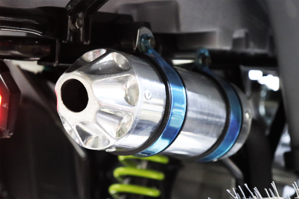 Quad Enfant Nitro 125cc midi Rugby RS8 3G Platinium Bleu