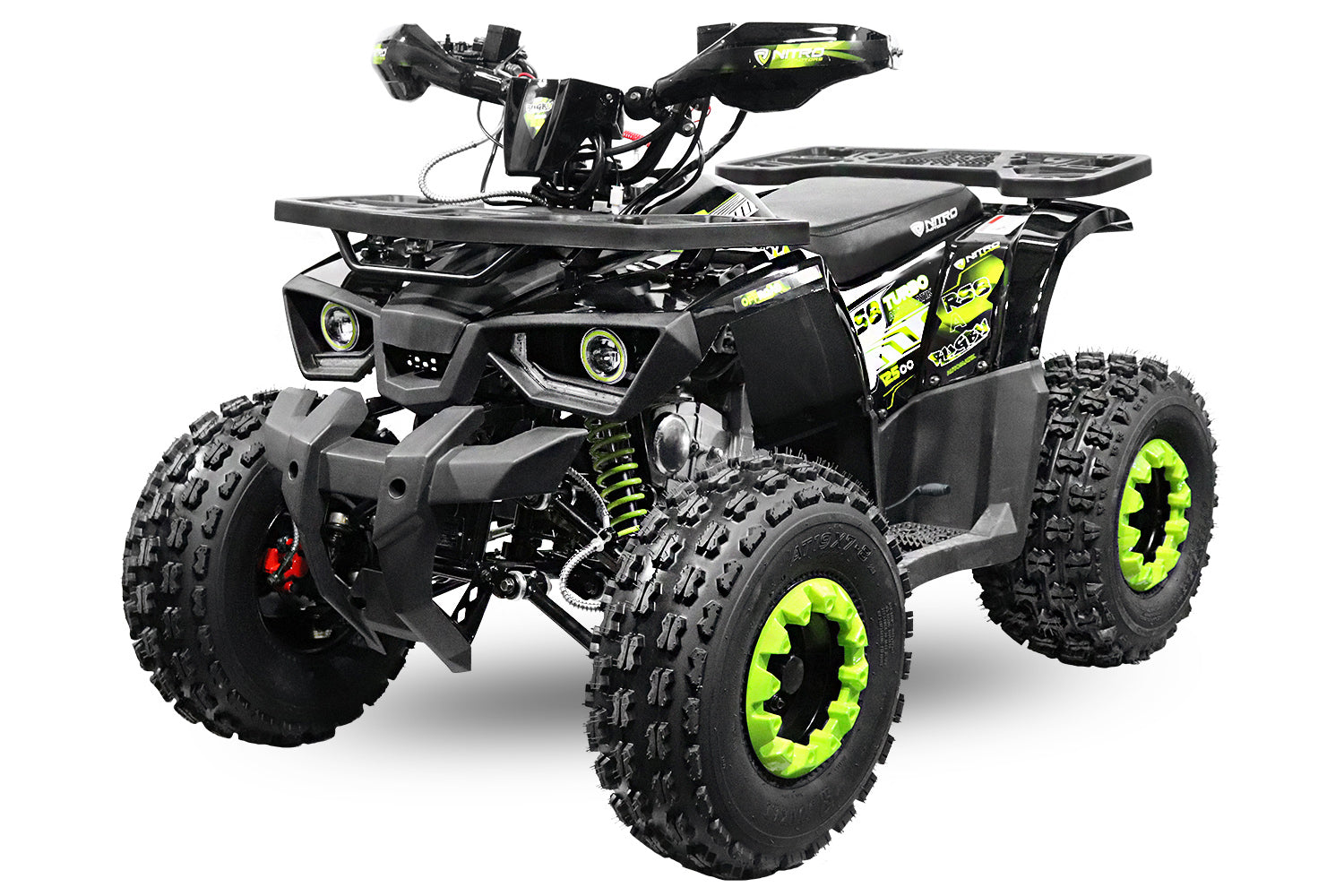 Quad Enfant Nitro 125cc midi Rugby RS8 3G Platinium Vert