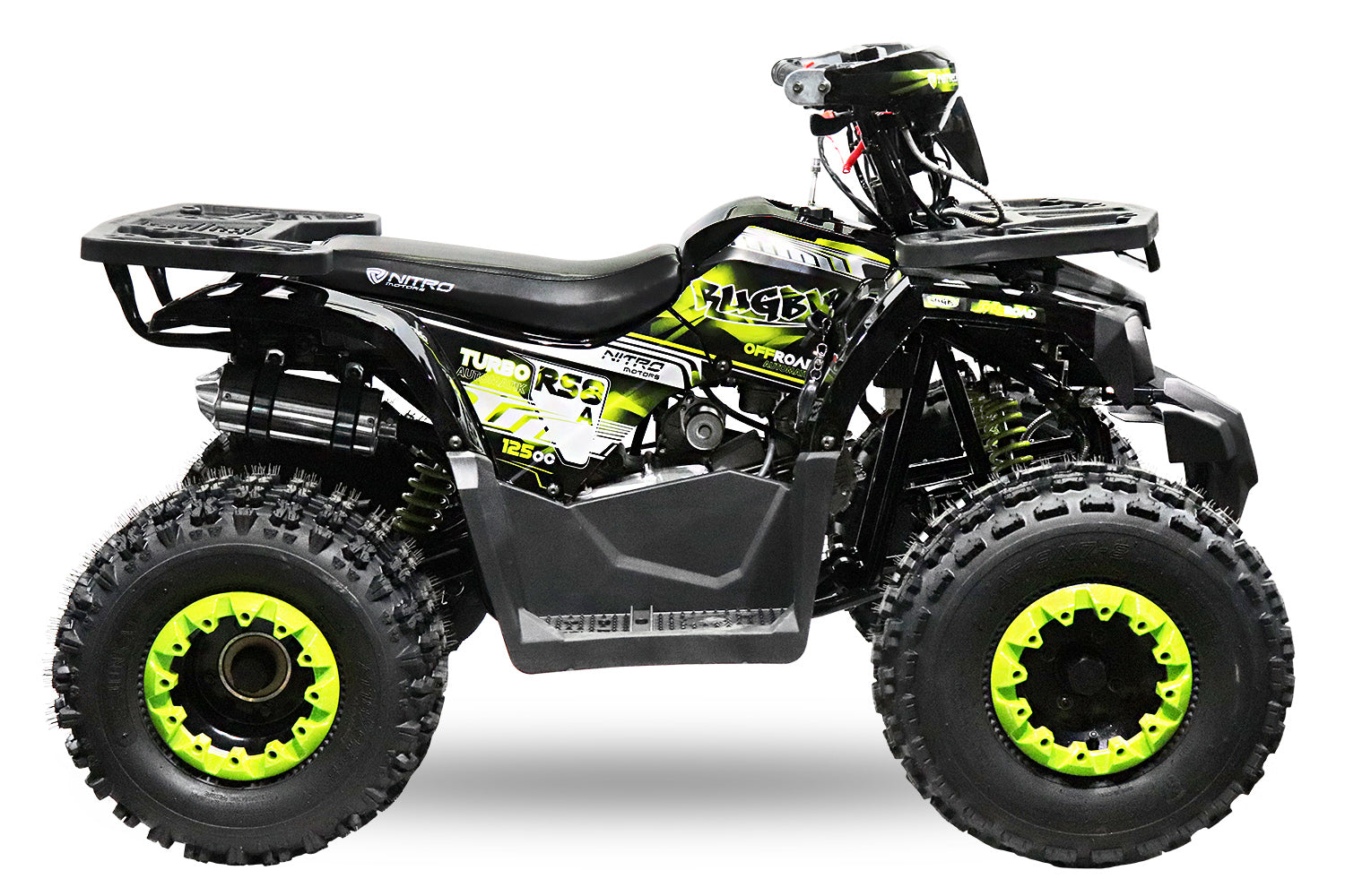 Quad Enfant Nitro 125cc midi Rugby RS8 3G Platinium Vert