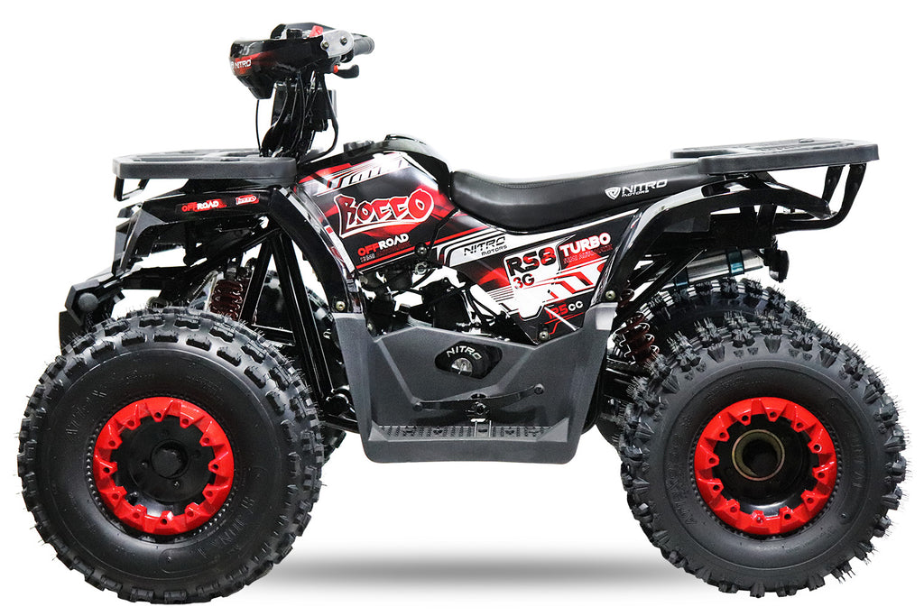 Quad Enfant Nitro 125cc midi Rocco RS8 3G Platinium Rouge