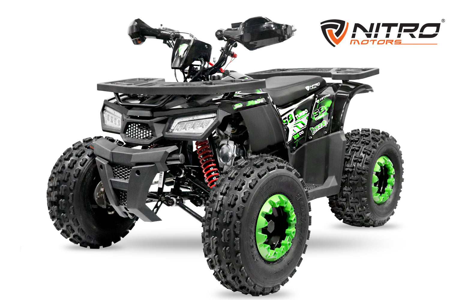 Quad Enfant Nitro 125cc midi Rocco RS8 3G Platinium Vert
