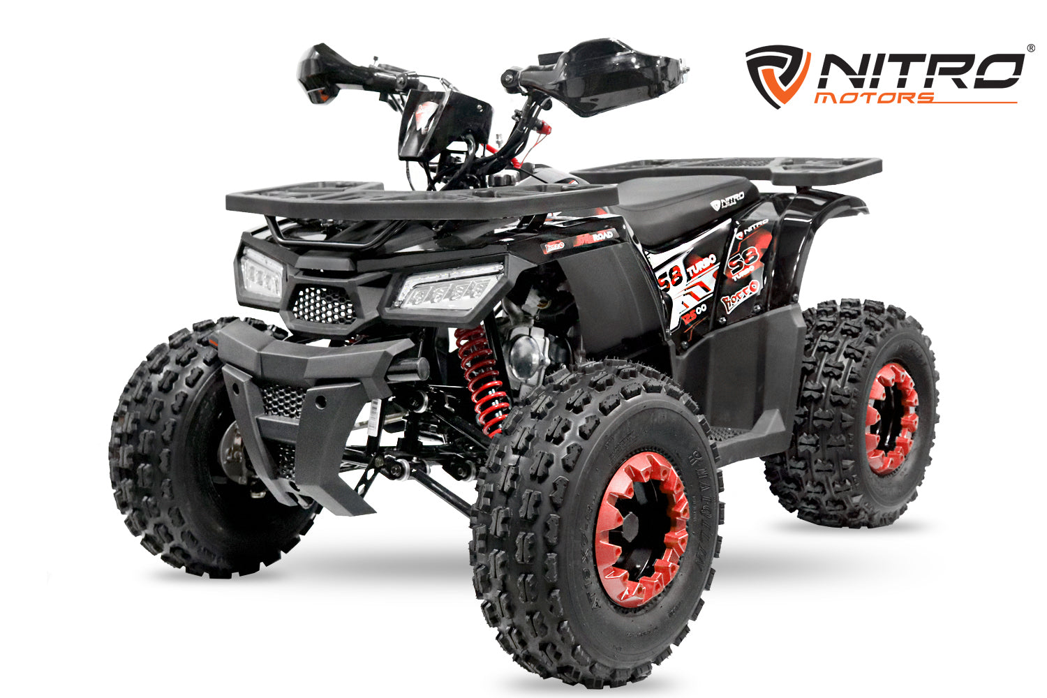 Quad Enfant Nitro 125cc midi Rocco RS8 3G Platinium Rouge