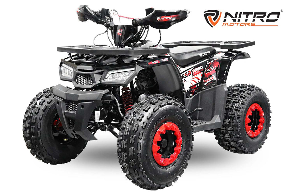 Quad Enfant Nitro 125cc midi Rocco RS8 A Platinium Rouge