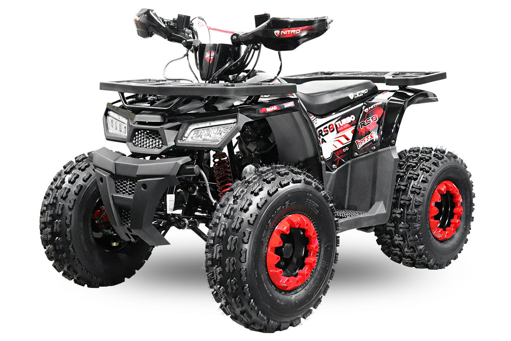 Quad Enfant Nitro 125cc midi Rocco RS8 A Platinium Rouge