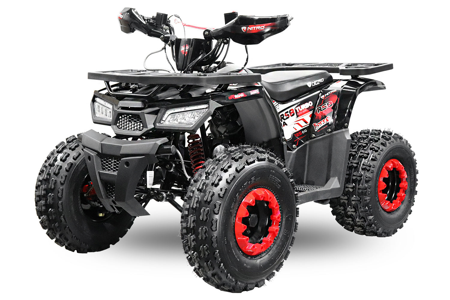 Quad Enfant Nitro 125cc midi Rocco RS8 A Platinium Rouge