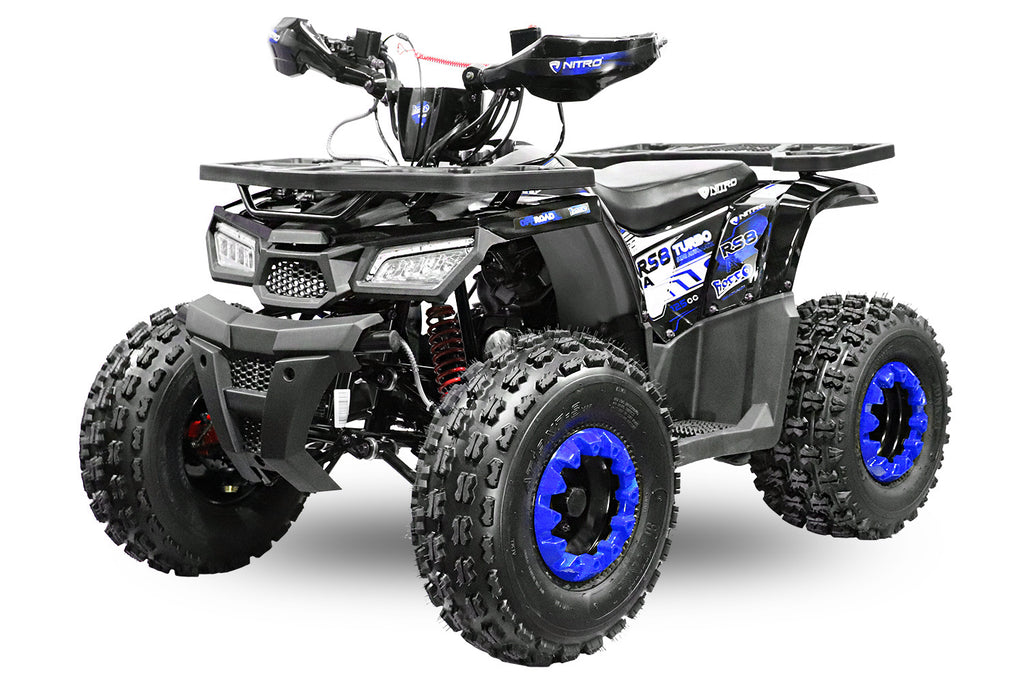 Quad Enfant Nitro 125cc midi Rocco RS8 A Platinium Bleu