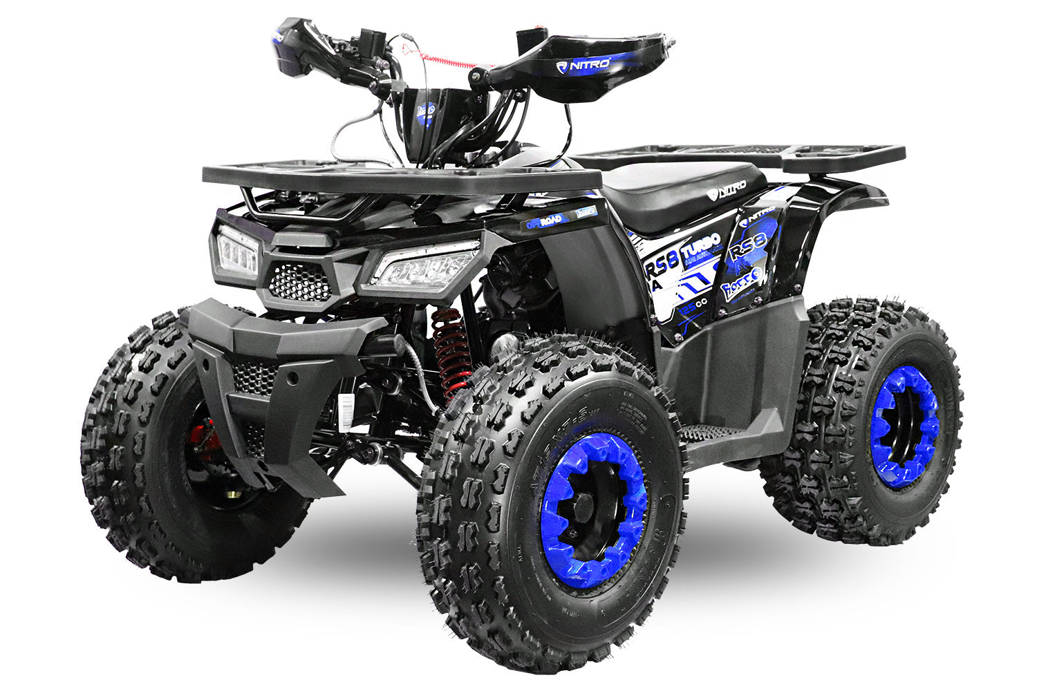 Quad Enfant Nitro 125cc midi Rocco RS8 A Platinium Bleu