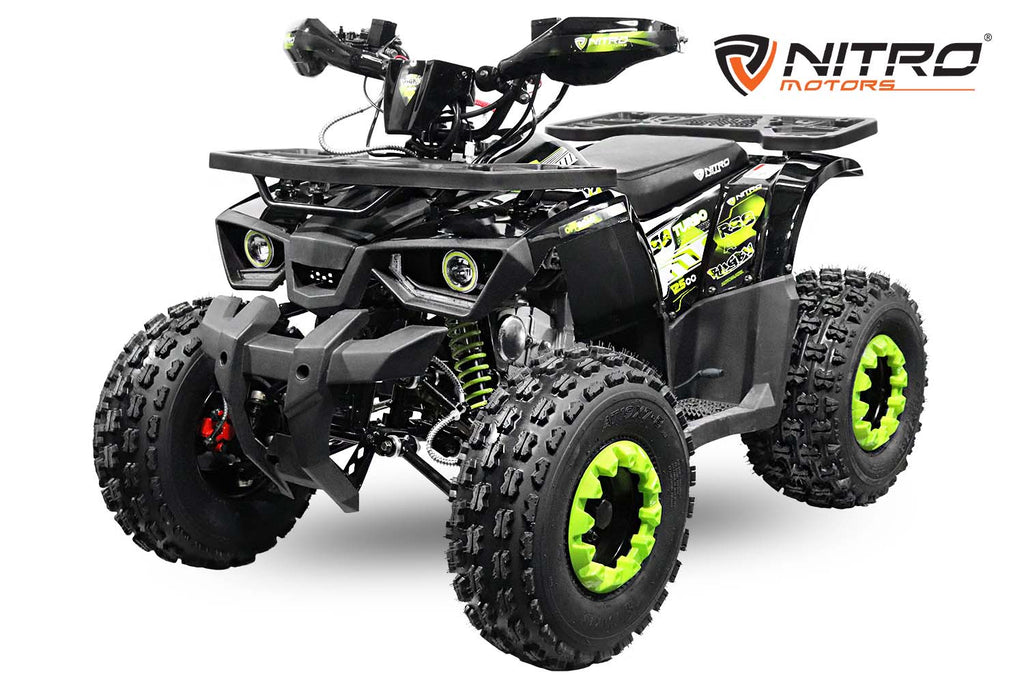 Quad Enfant Nitro 125cc midi Rugby RS8 3G Platinium Vert