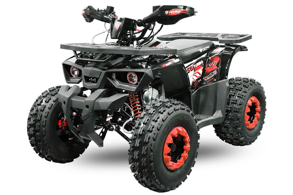 Quad Enfant Nitro 125cc midi Rugby RS8 3G Platinium Rouge