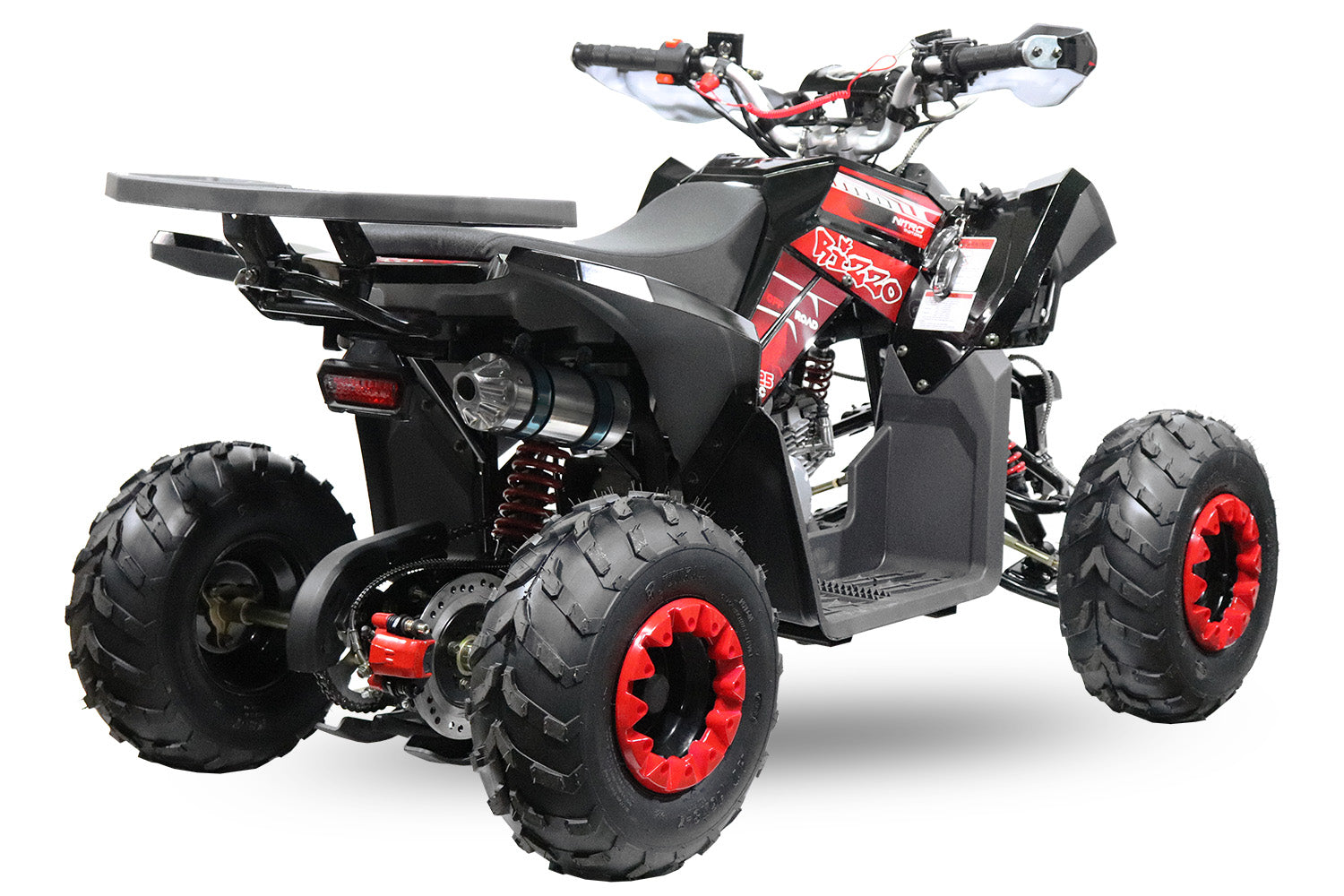 Quad Enfant Nitro 125cc midi Rizzo RS7 3G Platinium Rouge