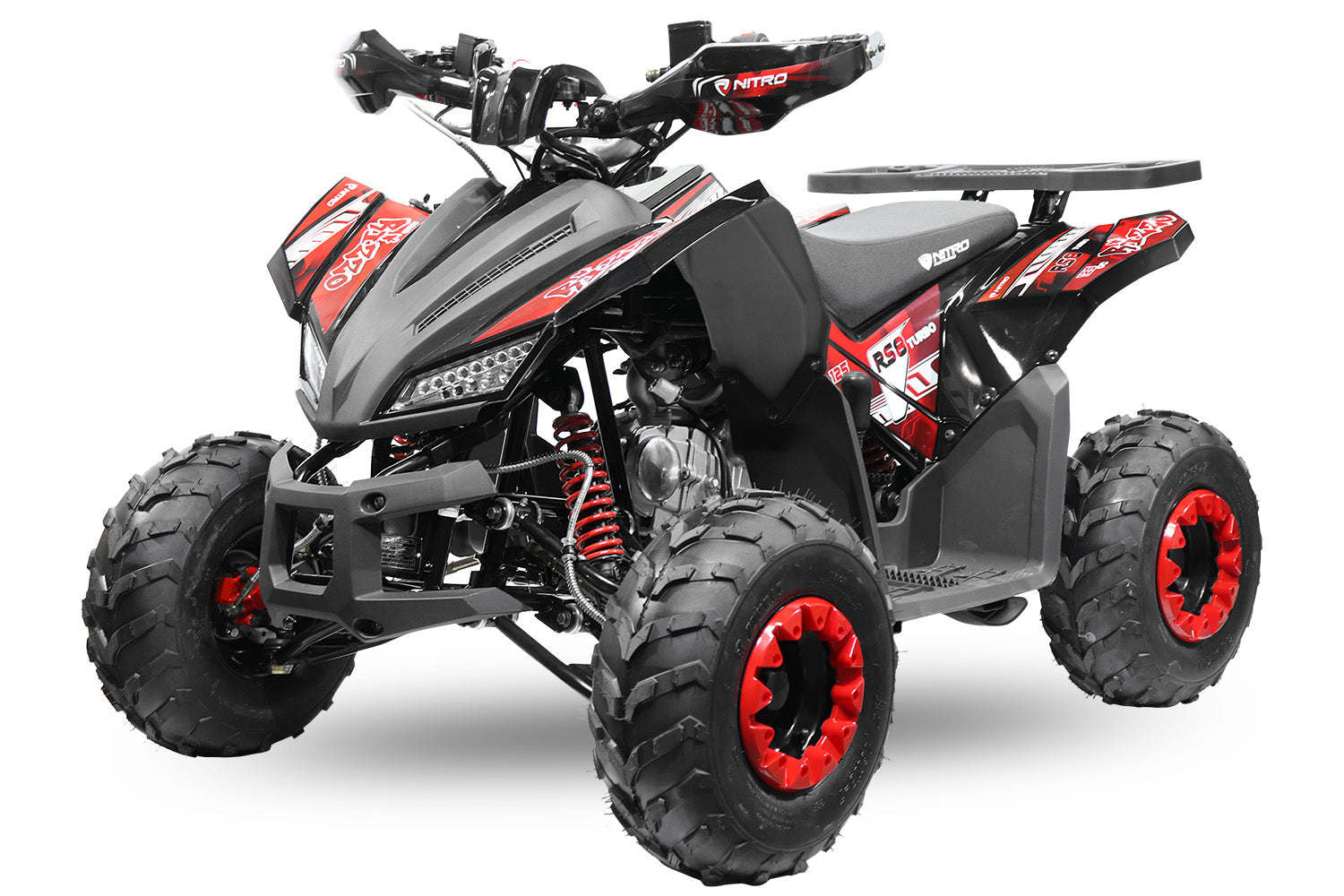 Quad Enfant Nitro 125cc midi Rizzo RS7 3G Platinium Rouge