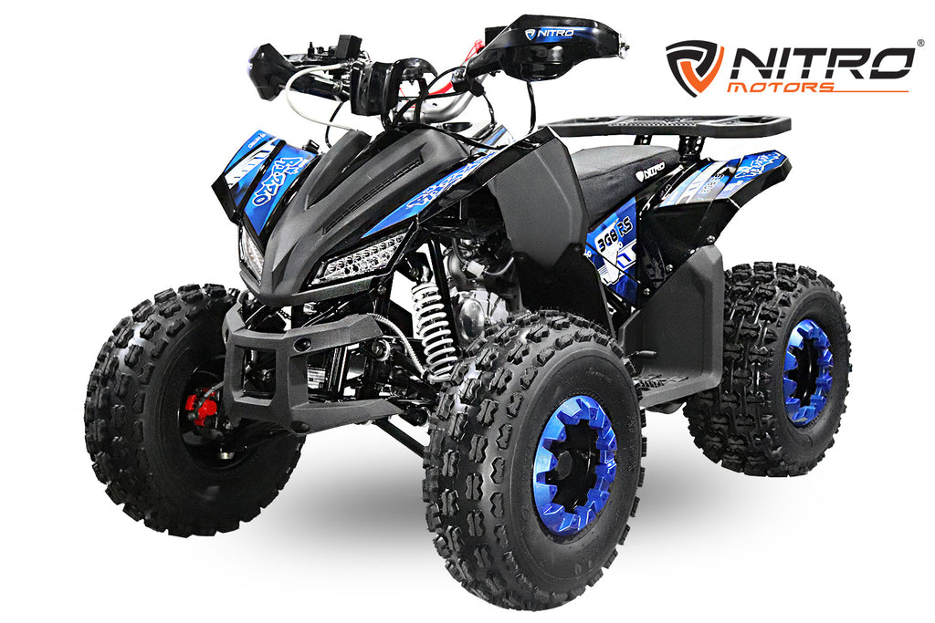 Quad Enfant Nitro 125cc midi Rizzo RS8 3G Platinium Bleu
