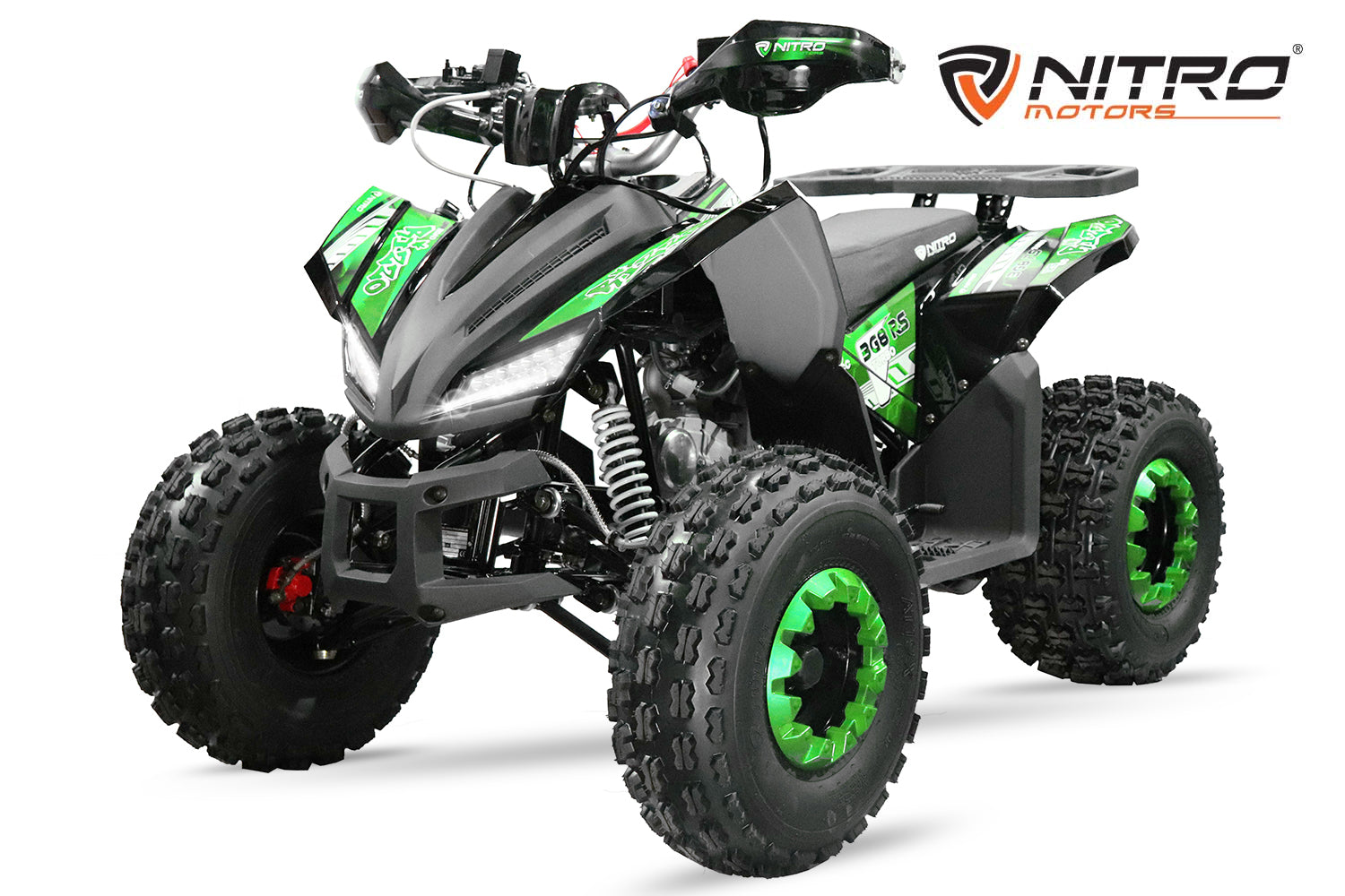 Quad Enfant Nitro 150cc midi Rizzo RS8 3G Platinium Vert