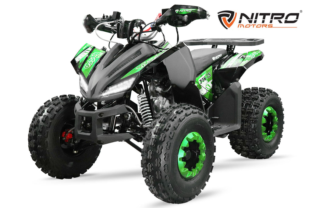 Quad Enfant Nitro 125cc midi Rizzo RS8 3G Platinium Vert