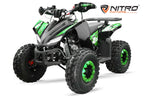 Quad Enfant Nitro 125cc midi Rizzo RS8 3G Platinium Vert