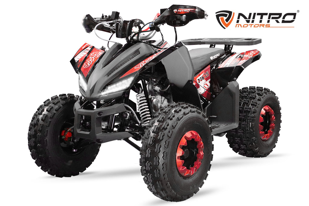 Quad Enfant Nitro 150cc midi Rizzo RS8 3G Platinium Rouge