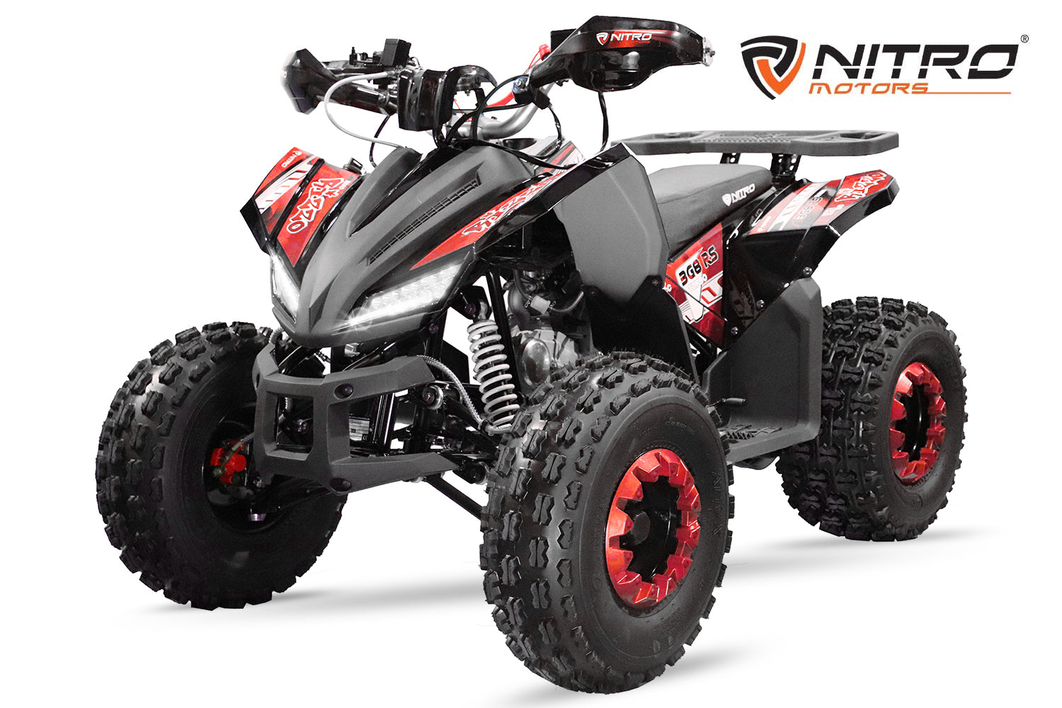 Quad Enfant Nitro 150cc midi Rizzo RS8 3G Platinium Rouge