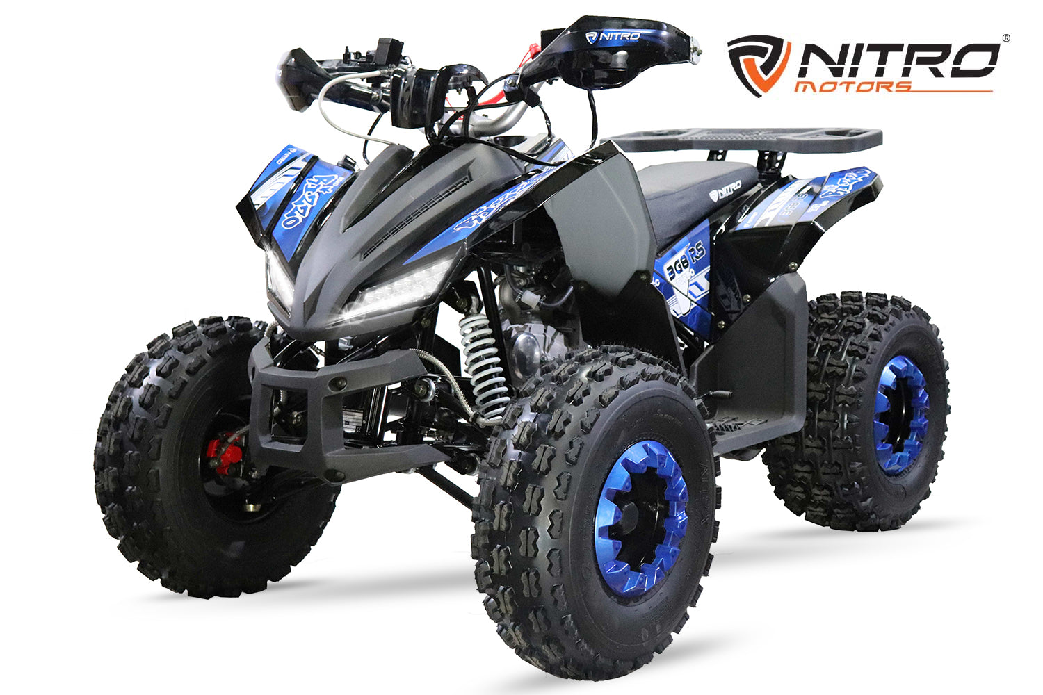 Quad Enfant Nitro 150cc midi Rizzo RS8 3G Platinium Bleu