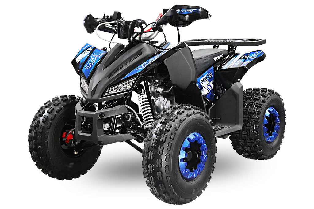 Quad Enfant Nitro 150cc midi Rizzo RS8 3G Platinium Bleu
