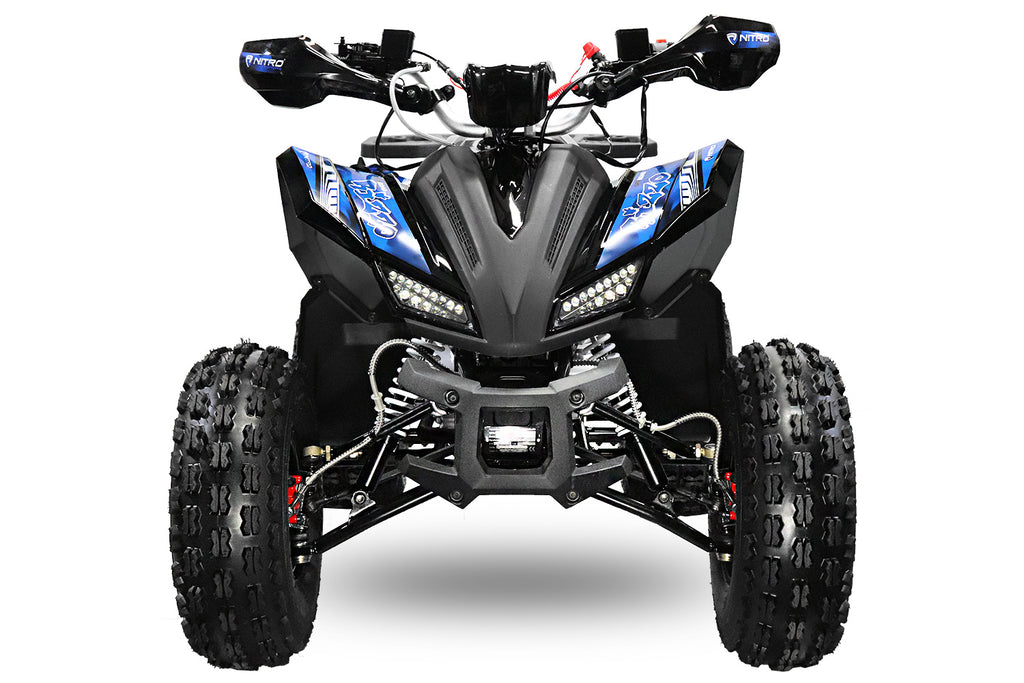 Quad Enfant Nitro 150cc midi Rizzo RS8 3G Platinium Bleu