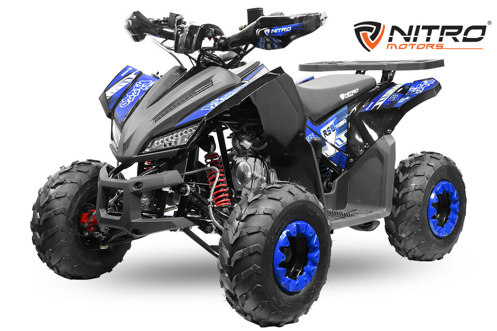 Quad Enfant Nitro 125cc midi Rizzo RS7 3G Platinium Bleu