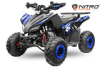 Quad Enfant Nitro 125cc midi Rizzo RS7 3G Platinium Bleu