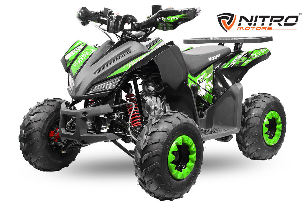Quad Enfant Nitro 125cc midi Rizzo RS7 3G Platinium Vert