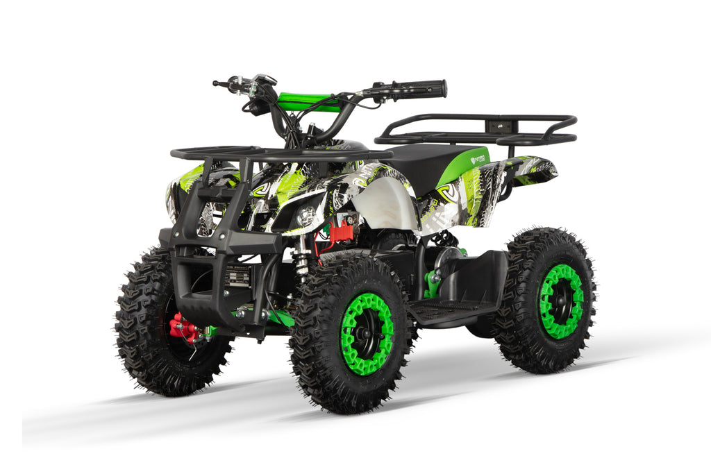 Quad électrique Nitro E quad 1000W Torino Sport 36V 6 profil neige Graffiti Vert