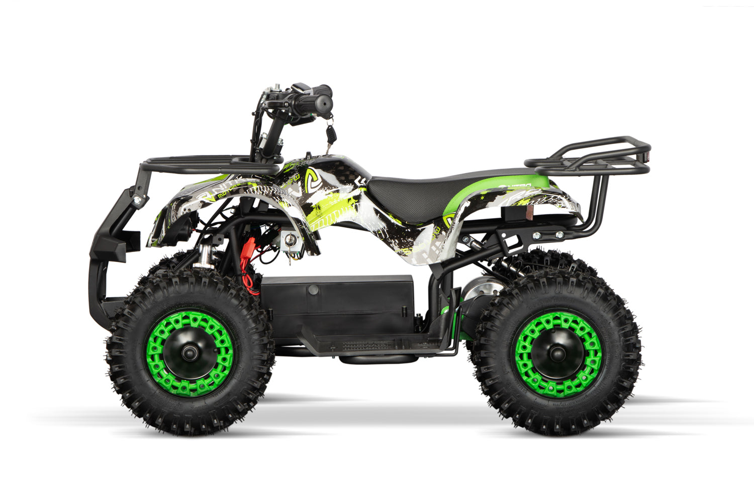 Quad électrique Nitro E quad 1000W Torino Sport 36V 6 profil neige Graffiti Vert