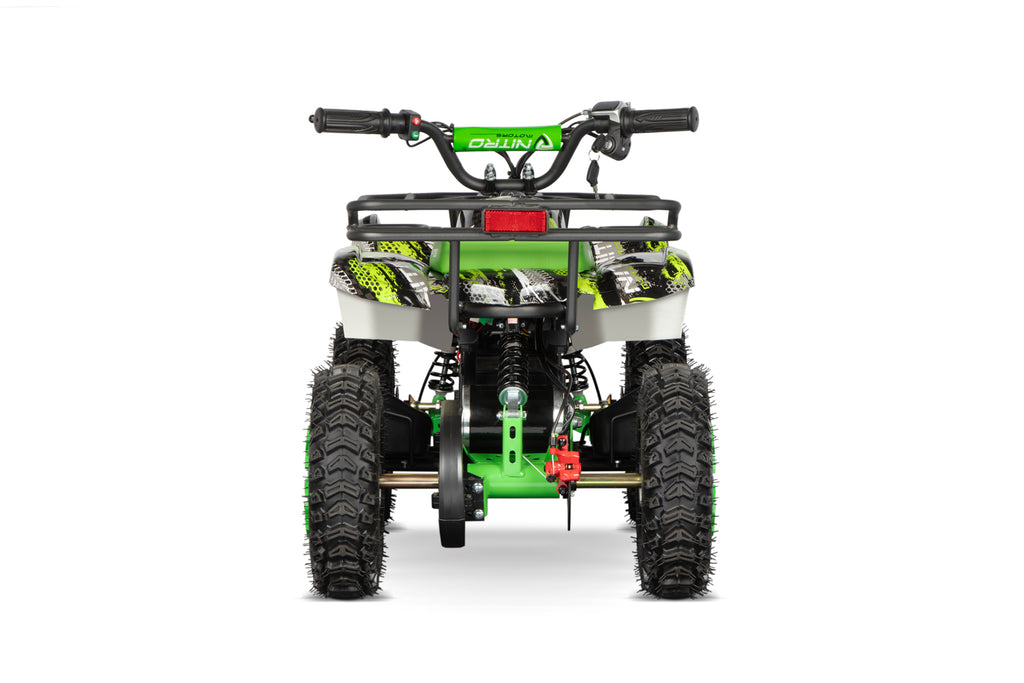 Quad électrique Nitro E quad 1000W Torino Sport 36V 6 profil neige Graffiti Vert