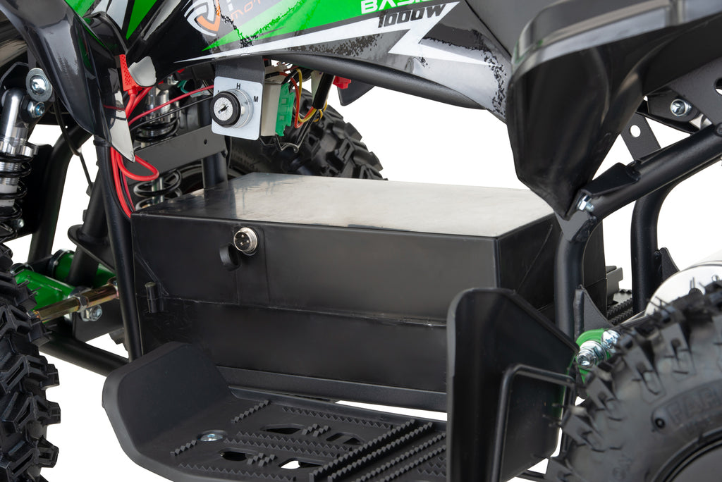 Mini Quad Eco enfant Python Snowy- Profile L Sport 6 moteur Nitro 1000W Bleu Clair