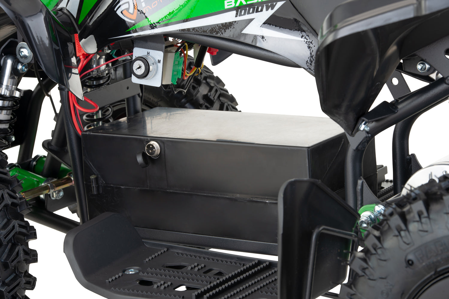 Mini Quad Eco enfant Python Snowy- Profile L Sport 6 moteur Nitro 1000W Bleu Clair