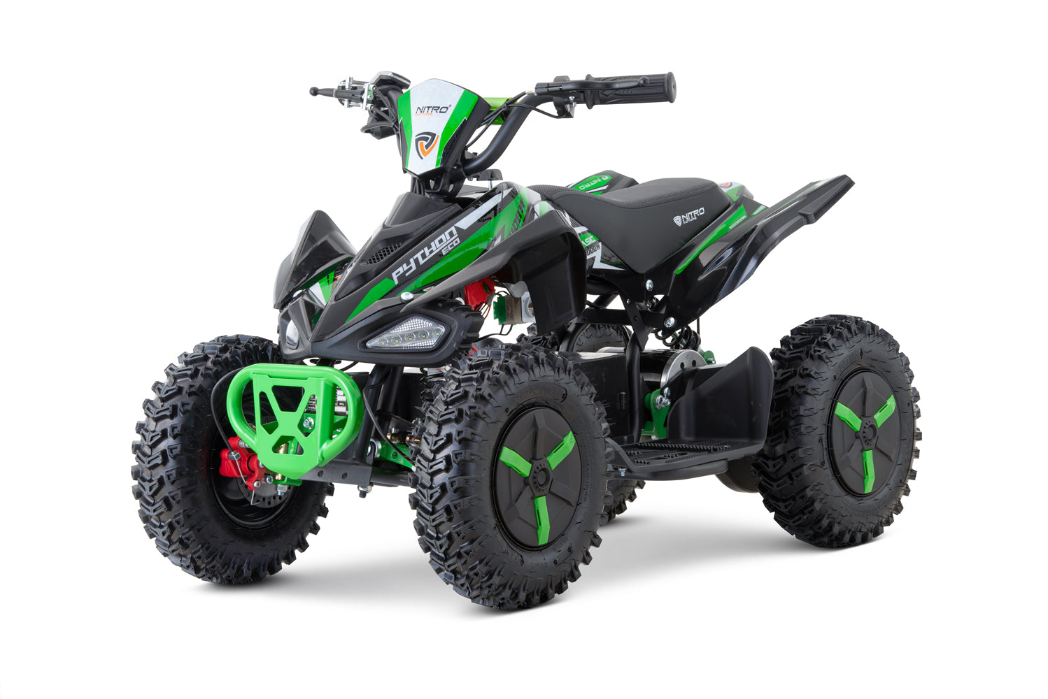 Mini Quad Eco enfant Python Snowy- Profile L Sport 6 moteur Nitro 1000W Vert