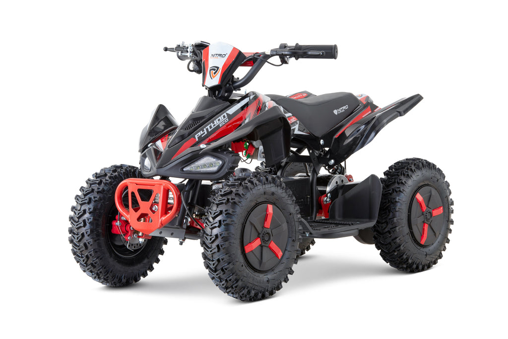 Mini Quad Eco enfant Python Snowy- Profile L Sport 6 moteur Nitro 1000W Rouge