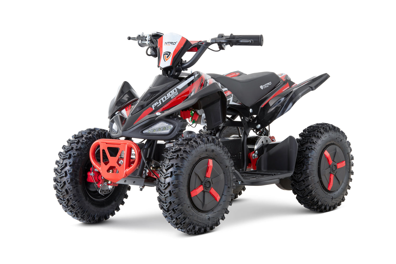 Mini Quad Eco enfant Python Snowy- Profile L Sport 6 moteur Nitro 1000W Rouge