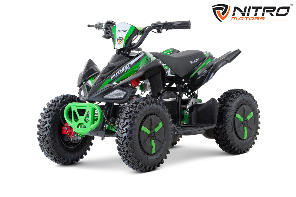 Mini Quad Eco enfant Python Snowy- Profile L Sport 6 moteur Nitro 1000W Vert