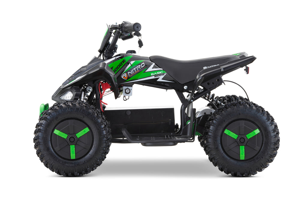 Mini Quad Eco enfant Python Snowy- Profile L Sport 6 moteur Nitro 1000W Vert