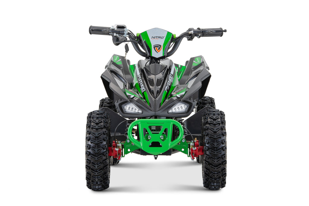 Mini Quad Eco enfant Python Snowy- Profile L Sport 6 moteur Nitro 1000W Vert