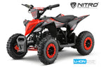 Mini Quad éco enfants Nitro 1000W 36V Lithium DLX 6 Rouge