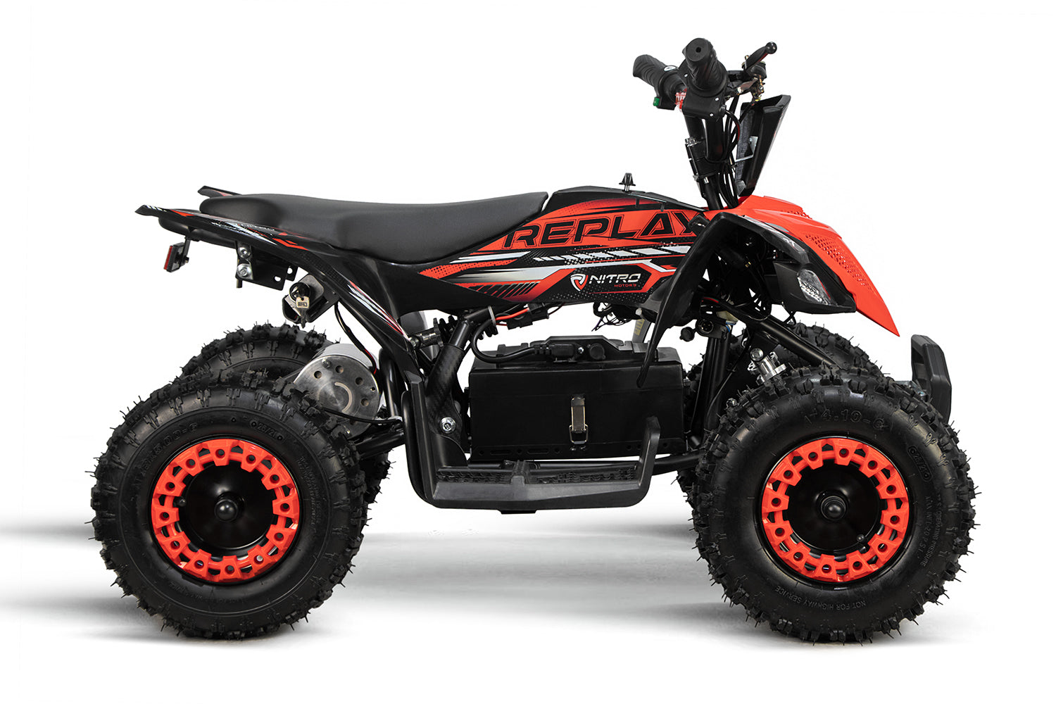 Mini Quad éco enfants Nitro 1000W 36V Lithium DLX 6 Rouge