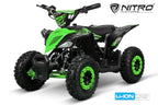 Mini Quad éco enfants Nitro 1000W 36V Lithium DLX 6 Vert