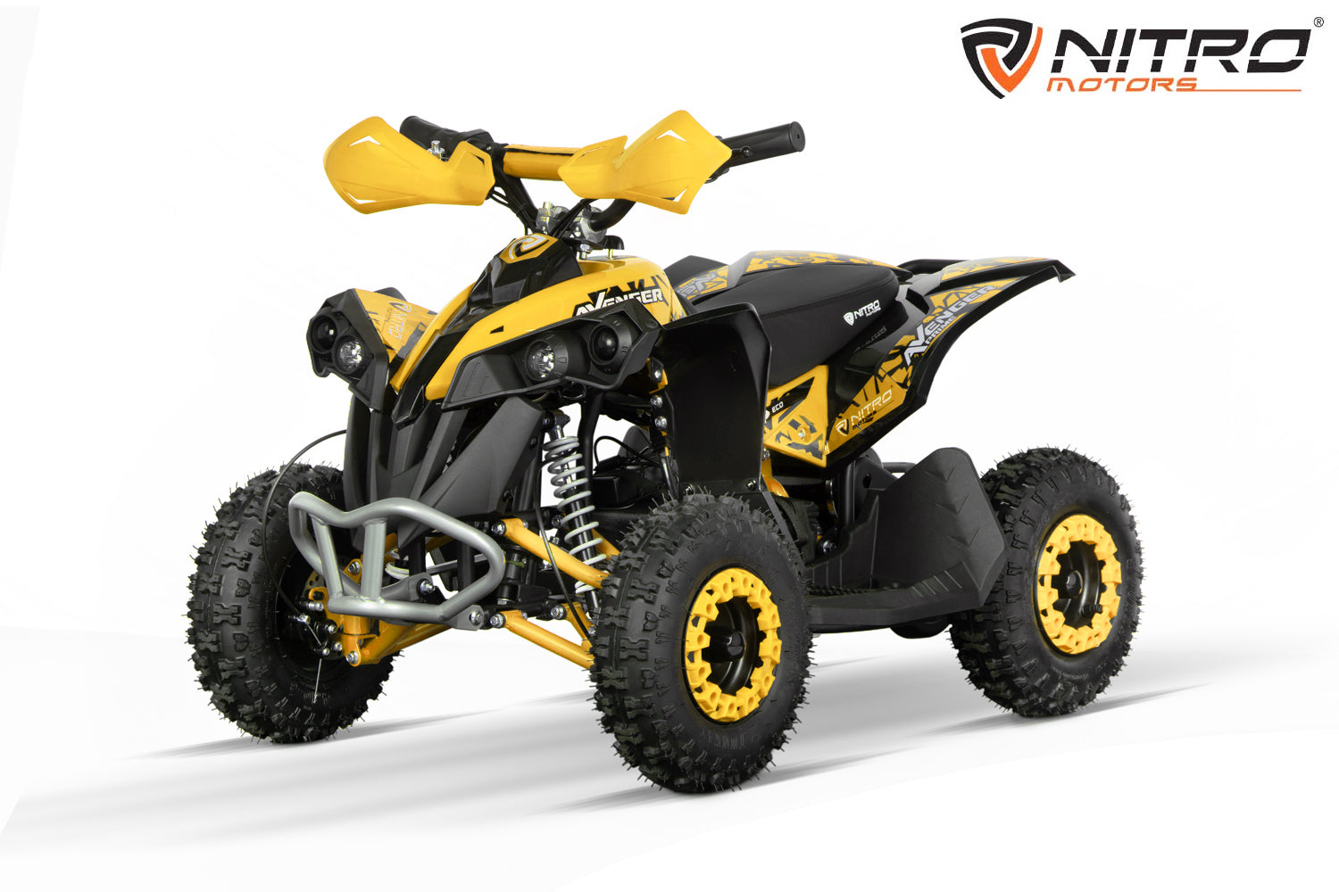Mini Quad Ecologique enfants Avenger PRM 6 1000W moteur Nitro Jaune