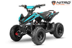 Mini Quad Nitro Python Cross Eco 1000W 36V 6 pouces Bleu
