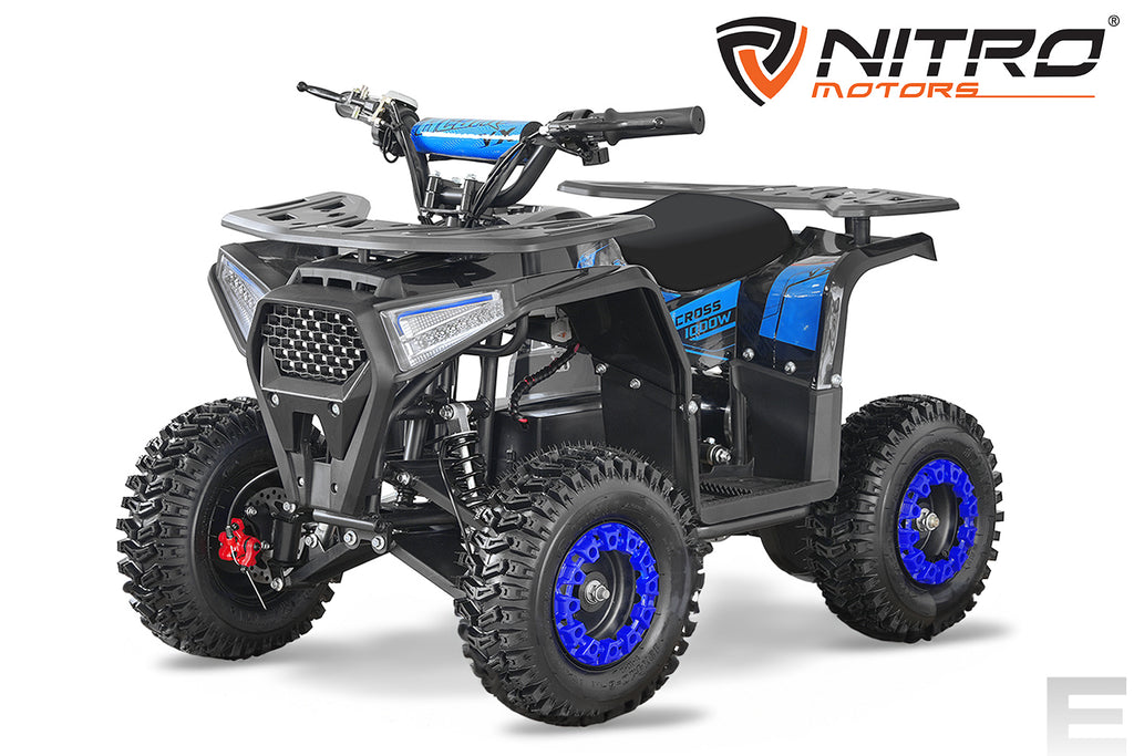 Mini Quad Eco enfant Acanto Cross 6 avec moteur Nitro 1000W 36V Bleu