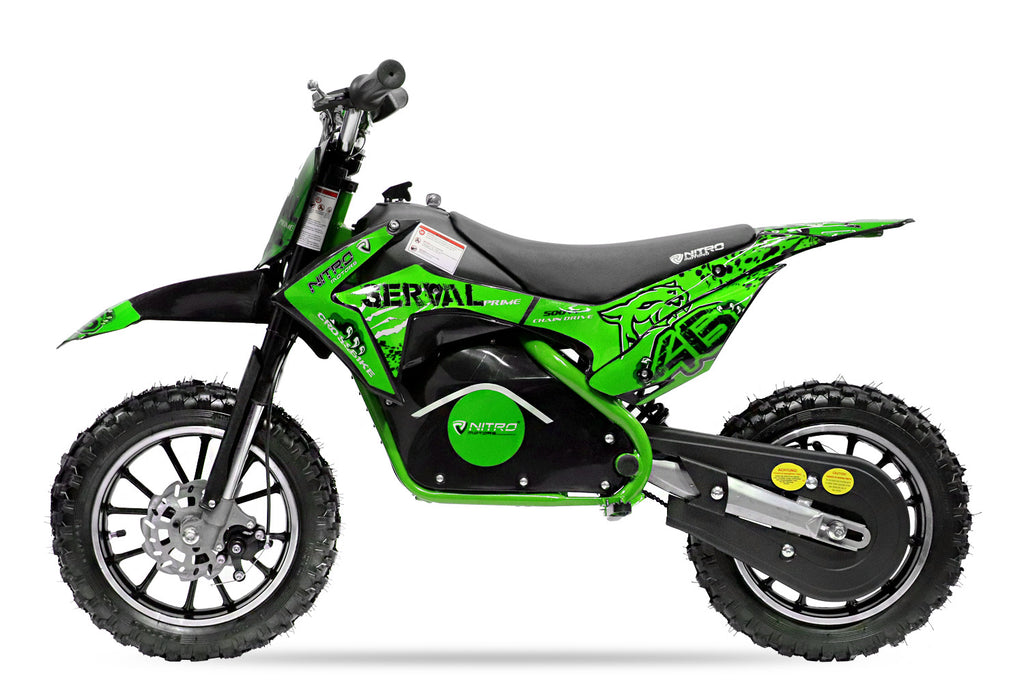 Dirt Bike Cross enfant Nitro 500W Eco Serval PRM 10 Vert