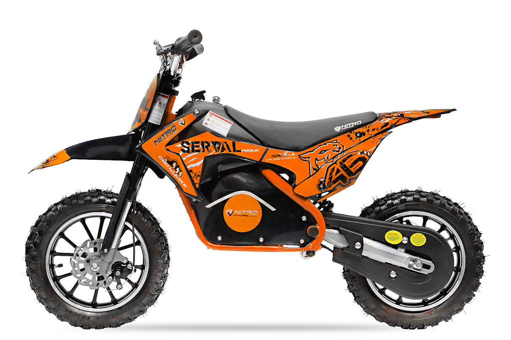 Dirt Bike Cross enfant Nitro 500W Eco Serval PRM 10 Orange