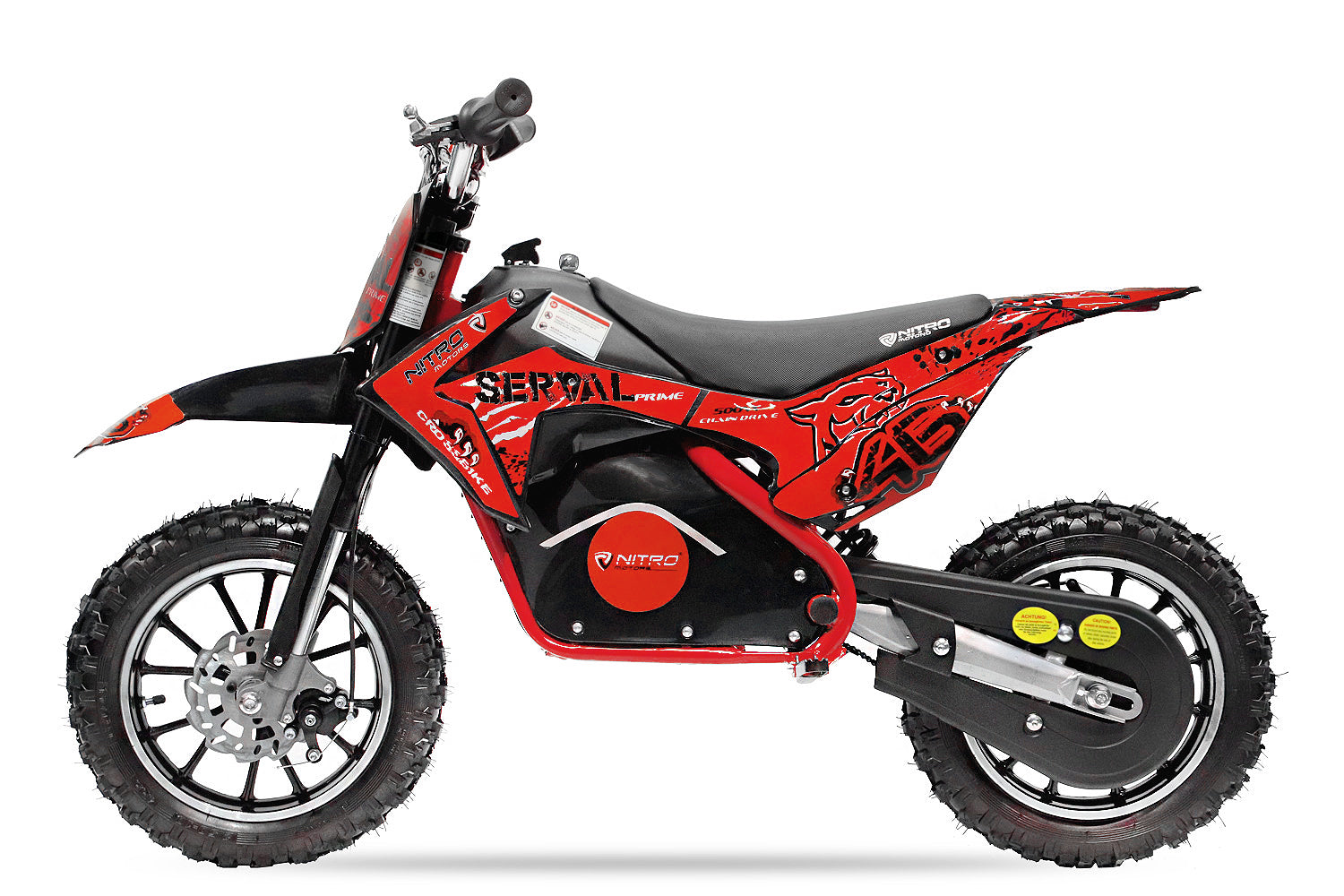 Dirt Bike Cross enfant Nitro 500W Eco Serval PRM 10 Rouge