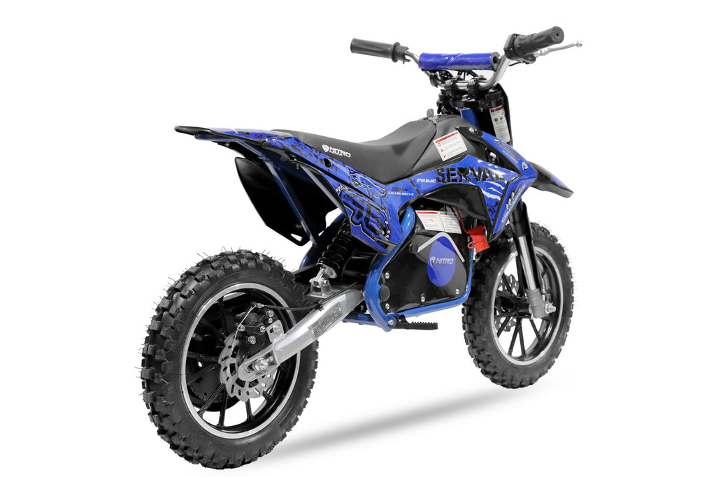 Dirt Bike Cross enfant Nitro 500W Eco Serval PRM 10 Bleu